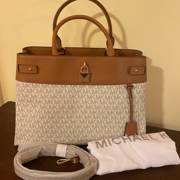 michael kors gramercy signature satchel